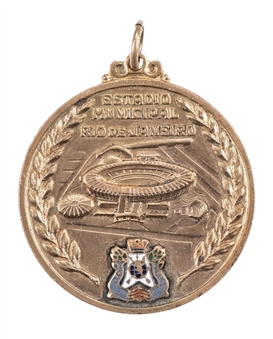 1950 World Cup Championship Medal Awarded to Juan Schiaffino of Uruguay by the City of Rio de Janeiro